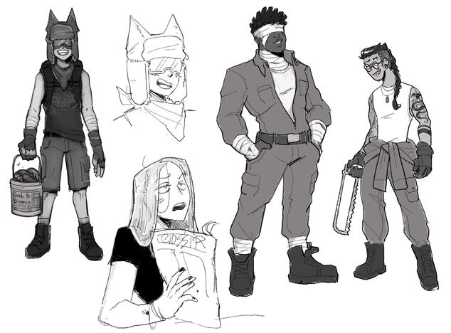 Concepts for comic in development (2022)